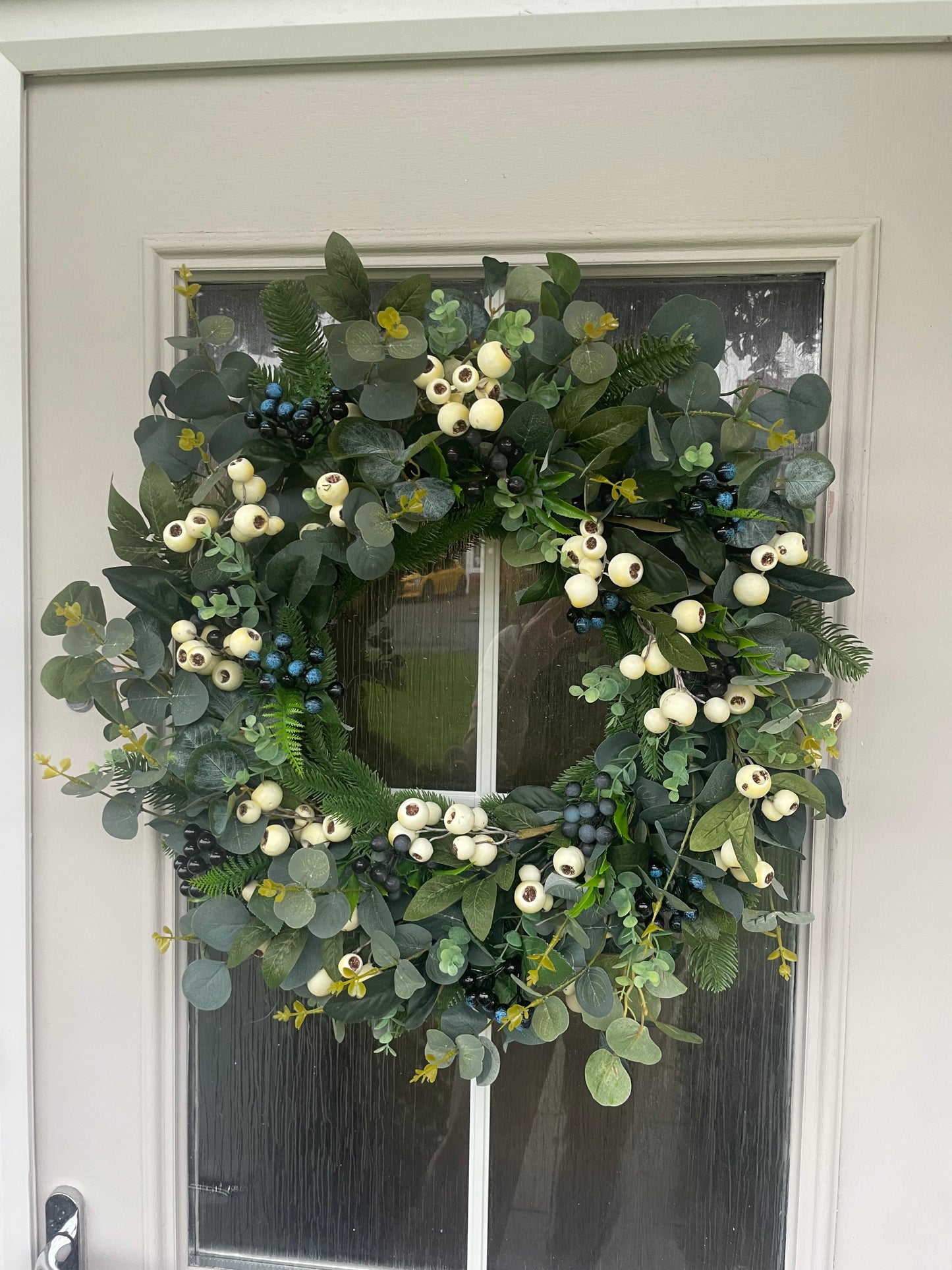 Classic Blue and White Berry Eucalyptus