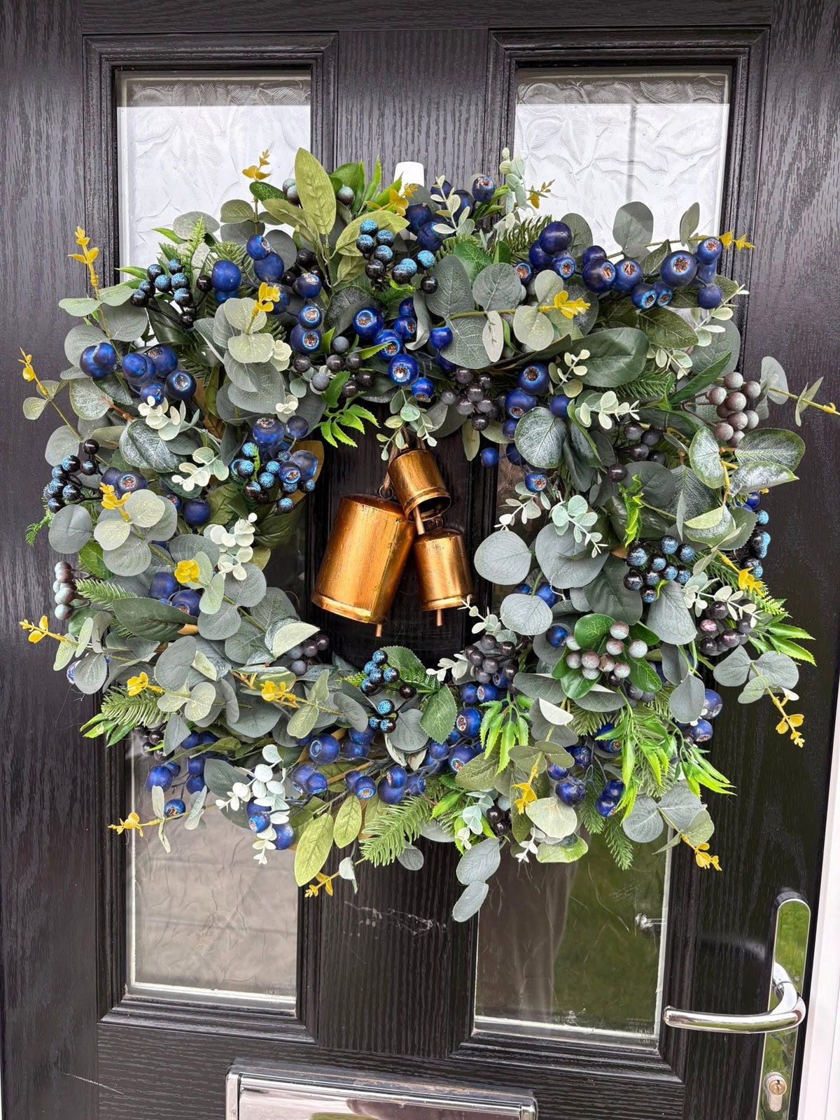 Classic Bell Blue Berry Eucalyptus Wreath