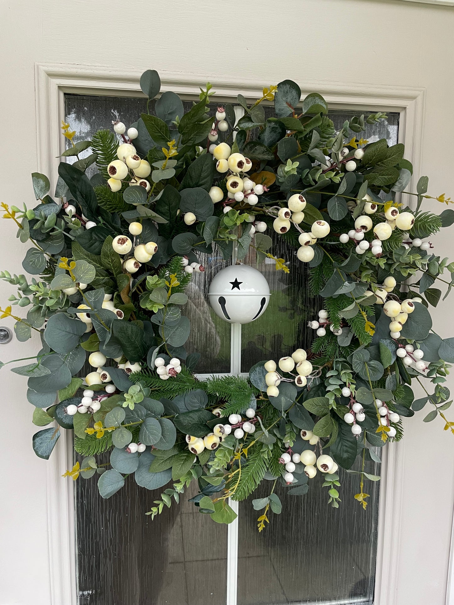 Classic White Berry Eucalyptus Bell