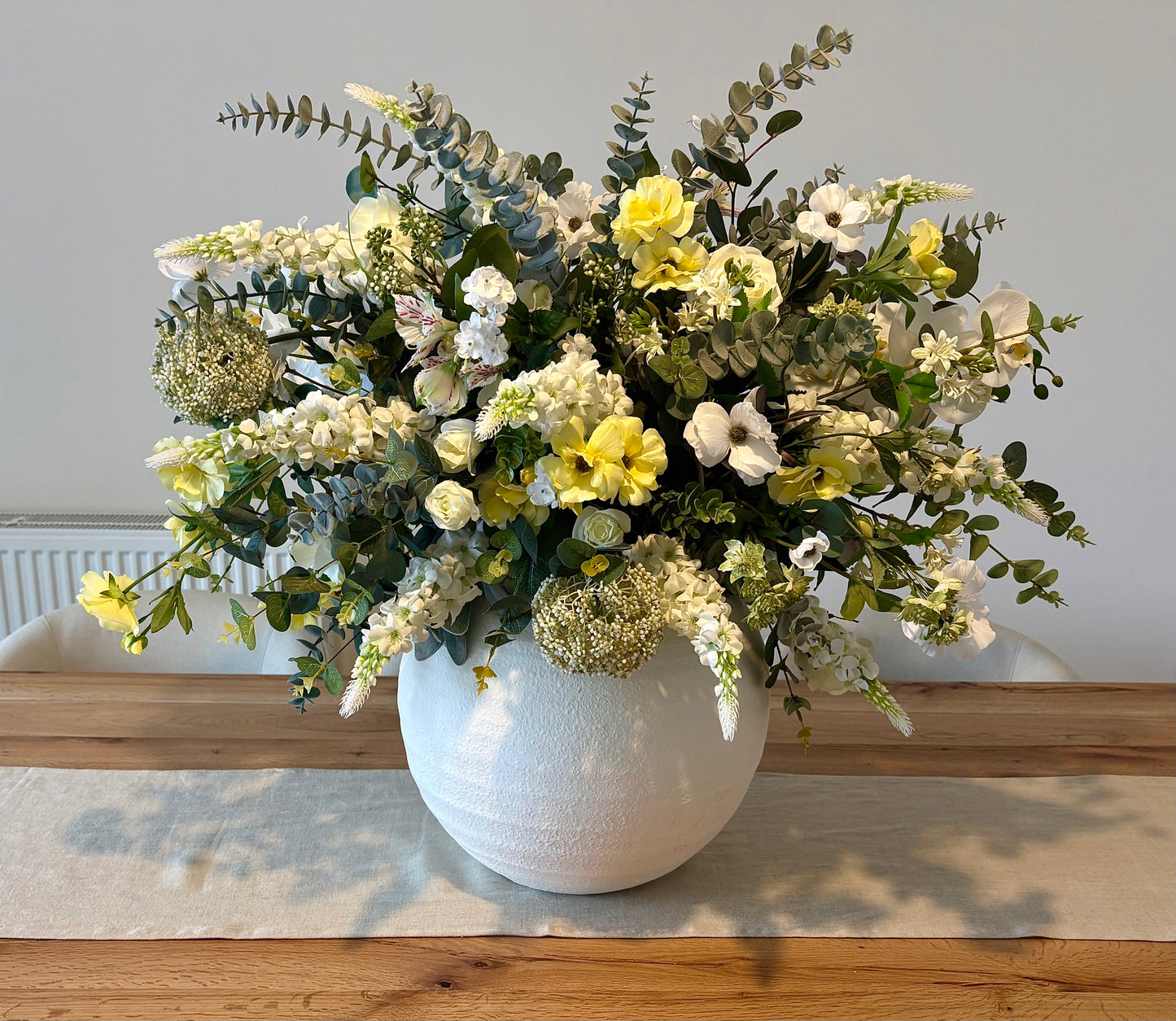Tiber Extra Large white ceramic vase (vase only)