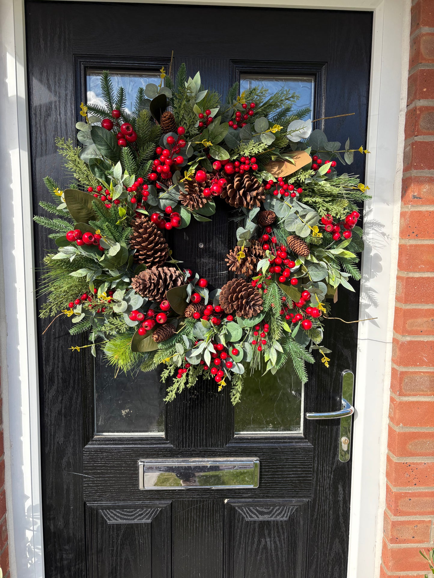 Luxe Pinecone Snowberry Wreath