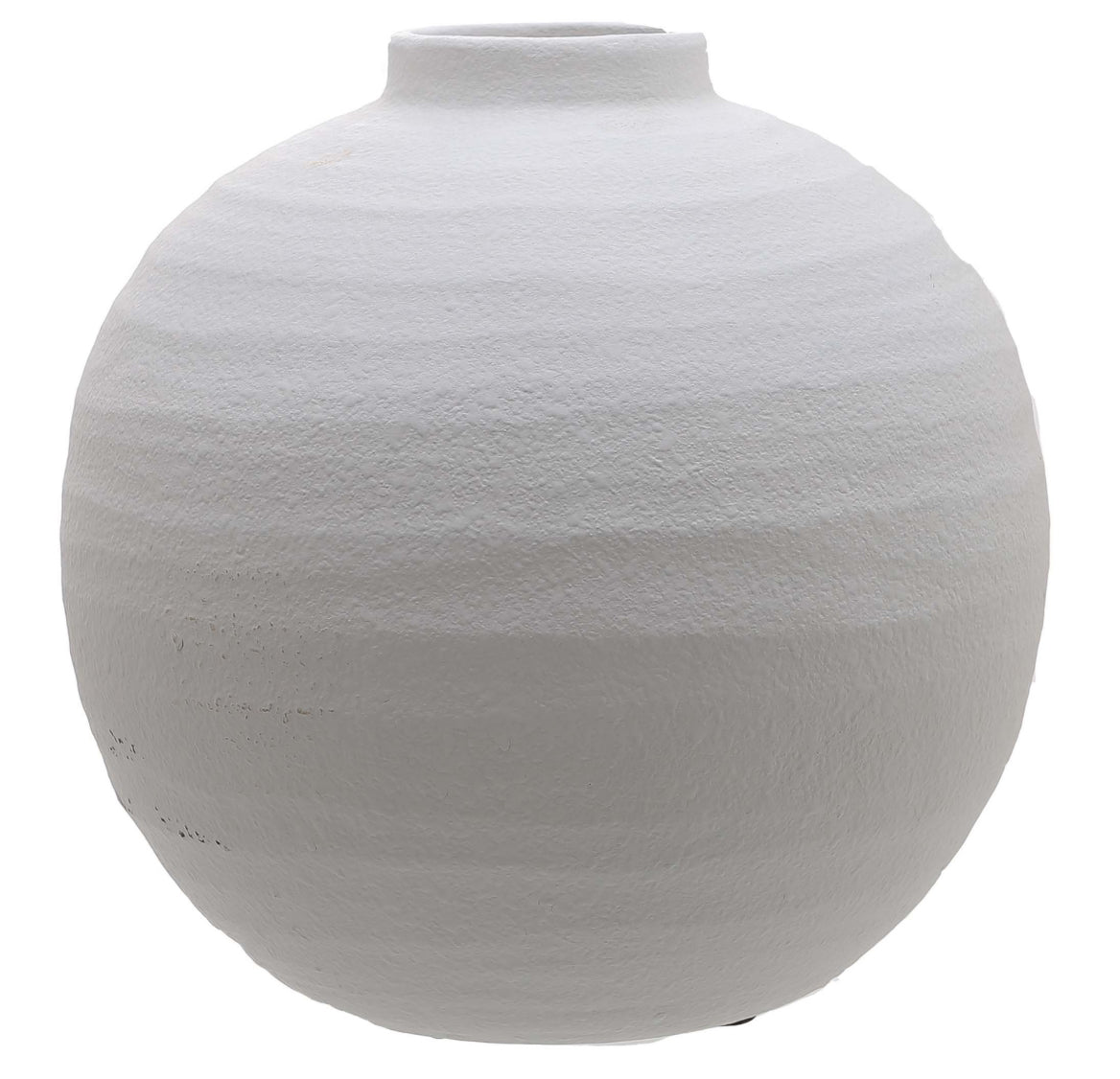 Tiber Large white ceramic vase (vase only)