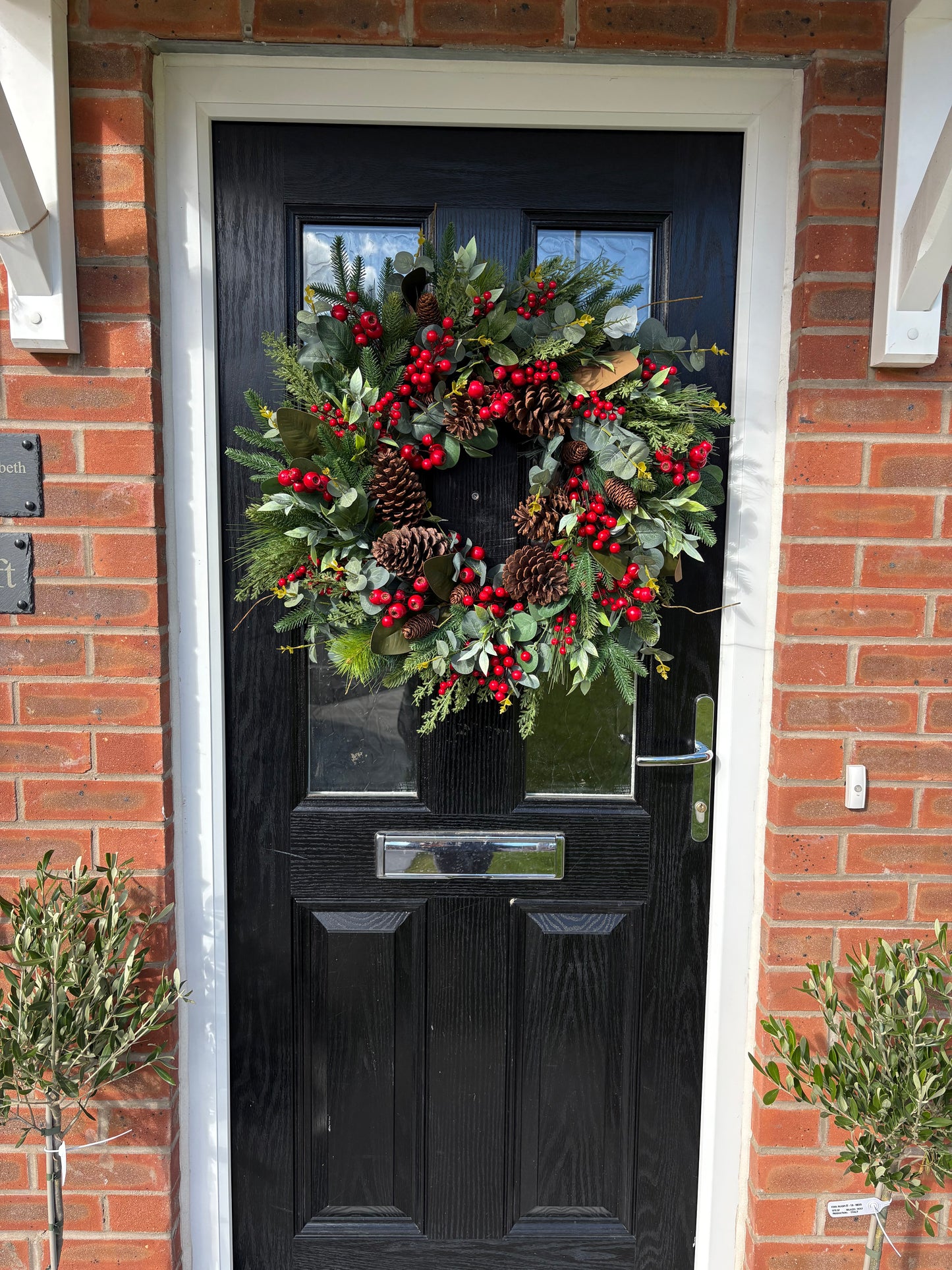 Luxe Pinecone Snowberry Wreath