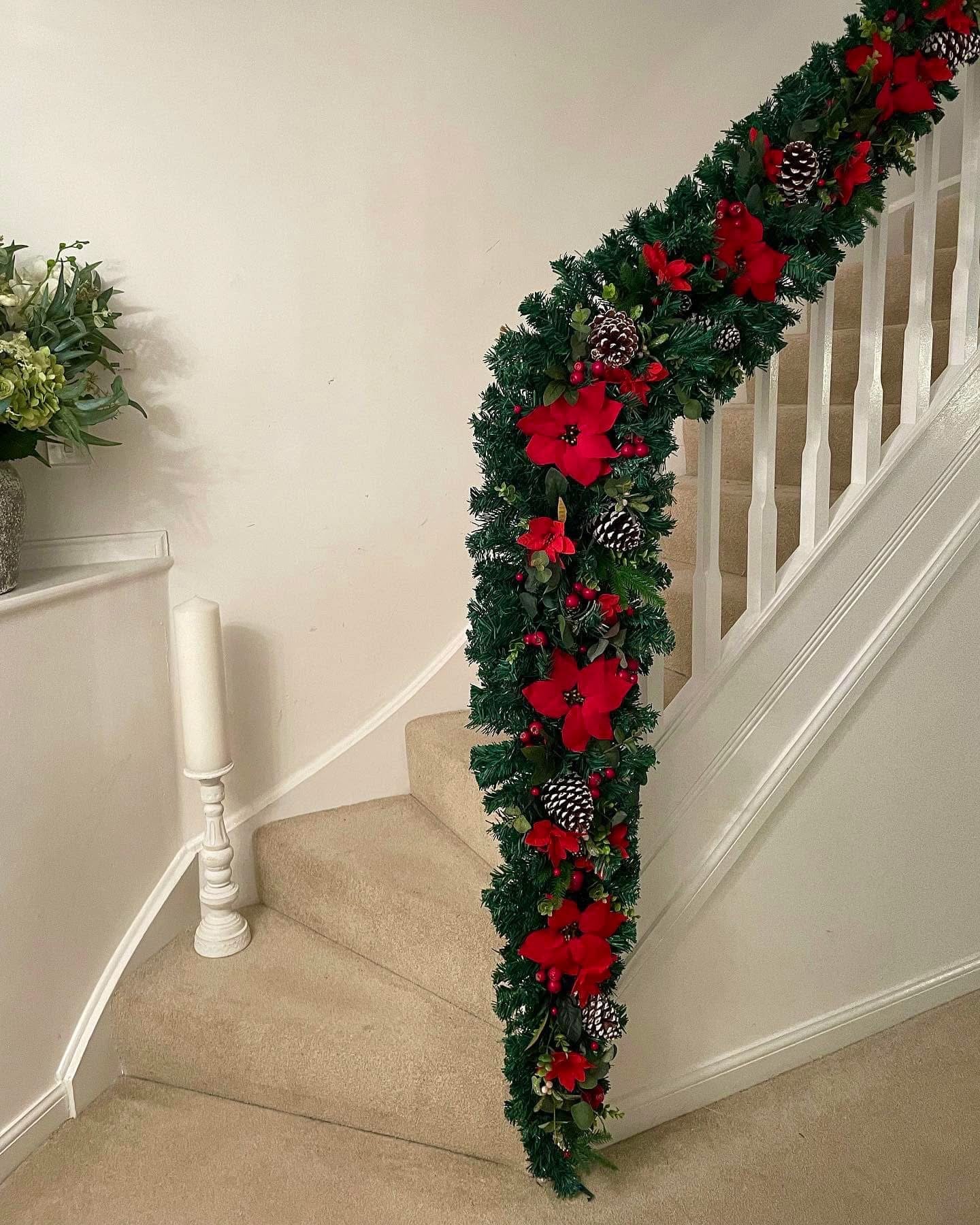Luxury XL Traditional Stair Garland