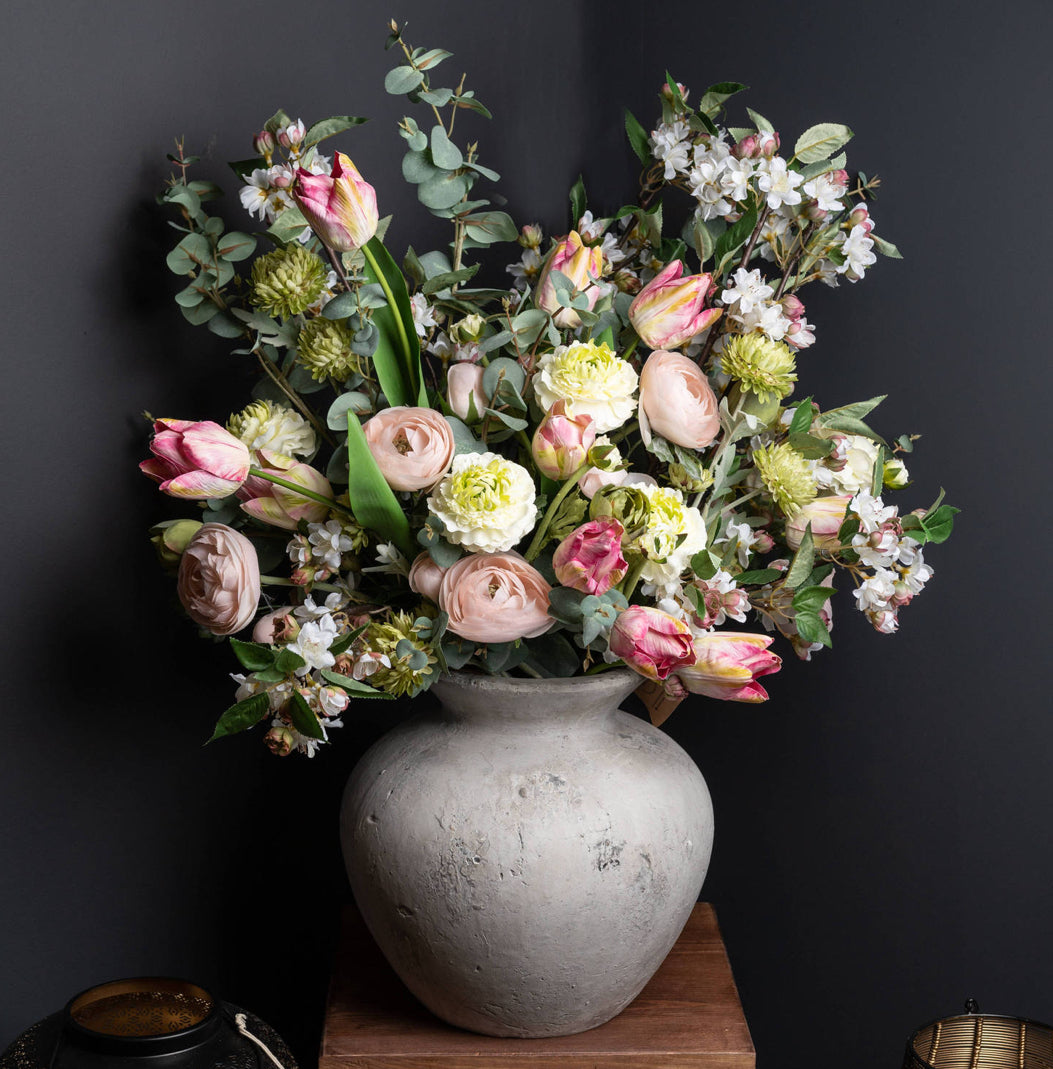 Darcy Large grey white ceramic vase (vase only)