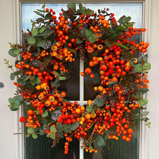 Orange Berry Wreath Large 60cm